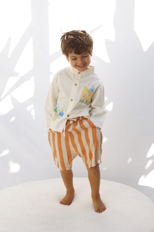Printed Pocket Longsleeve Shirt